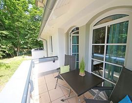 Haus Meeresblick Baabe - A 3.15 Steuerbord mit Balkon