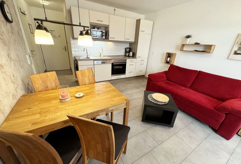 Haus Meeresblick WE A 1.10 gemütlicher Wohnbereich Haus Meeresblick WE A 1.10 gemütlicher Wohnbereich