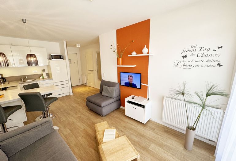 Wohnbereich mit Flachbild TV