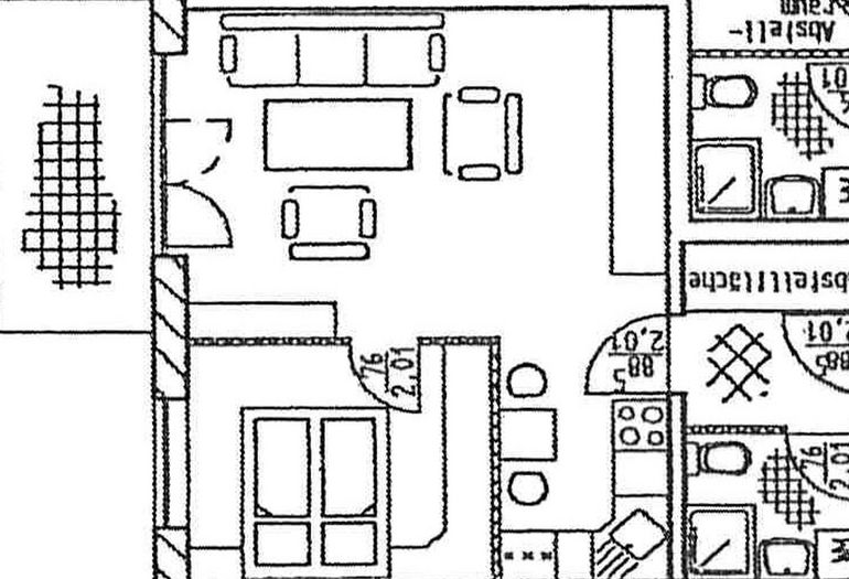 Grundriss der Wohnung