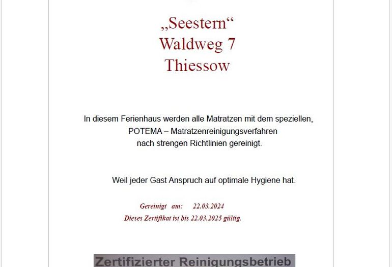 Zertifikat Matratzen Zertifikat Matratzen