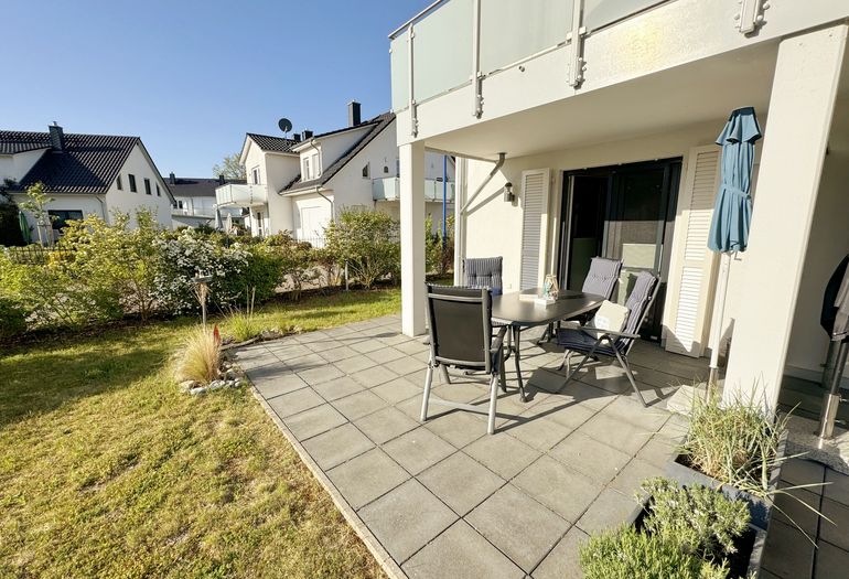 Haus Windrose - Terrasse der Wohnung 01 Seehase Haus Windrose - Terrasse der Wohnung 01 Seehase