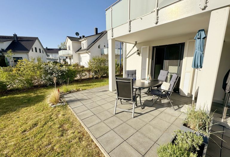 Haus Windrose - Terrasse der Wohnung 01 Seehase Haus Windrose - Terrasse der Wohnung 01 Seehase