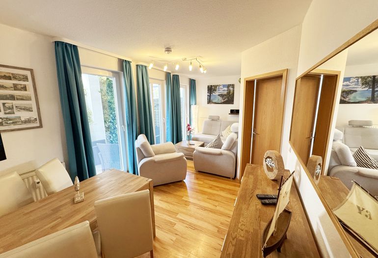 Blick auf das Wohnzimmer