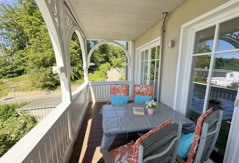 Villa Wilhelmine Whg. 04 - Ausblick vom Balkon Villa Wilhelmine Whg. 04 - Ausblick vom Balkon