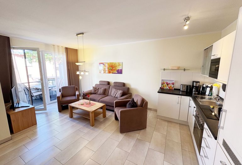 gemütlicher Wohnbereich mit Couch