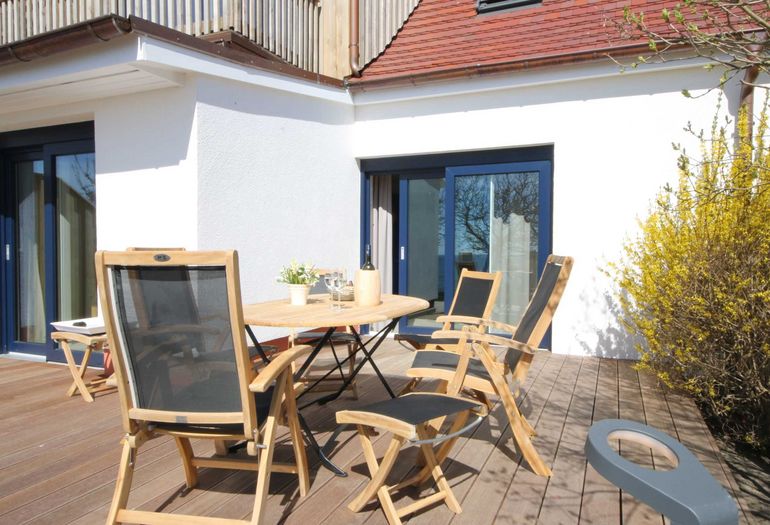 Bestuhlte Terrasse