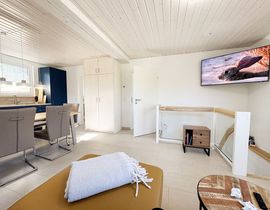 Haus Düne mit Sauna - Doppelhaushälfte Nr. 1 mit Terrasse & Sauna