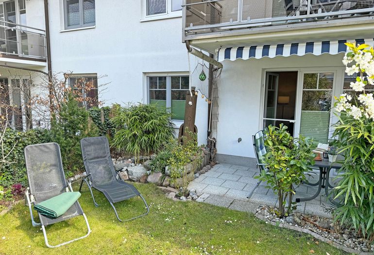 seitlicher Terrassenblick