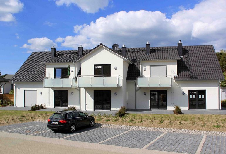 Haus Düne Blick vom Parkplatz Haus Düne Blick vom Parkplatz