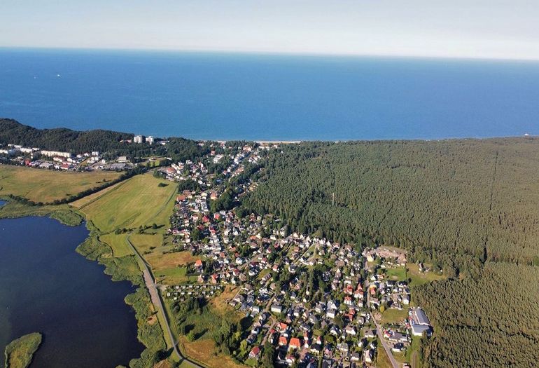Blick auf das Ostseebad Baabe Blick auf das Ostseebad Baabe