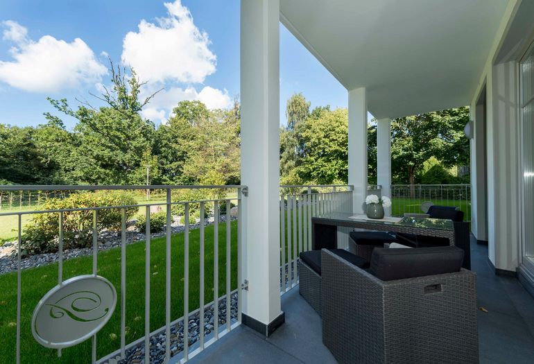 bestuhlte Terrasse