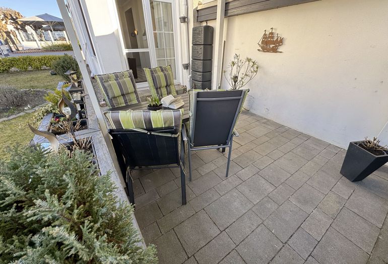 bestuhlte Terrasse