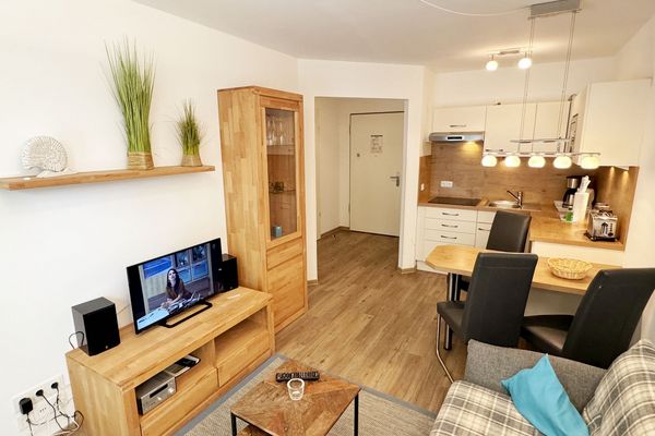 Haus Meeresblick Baabe - A 3.15 Steuerbord mit Balkon