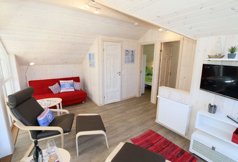 Galerie mit kleinem TV