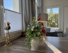 Haus Seestern Whg. 2 Rosengarten mit Terrasse und Sauna