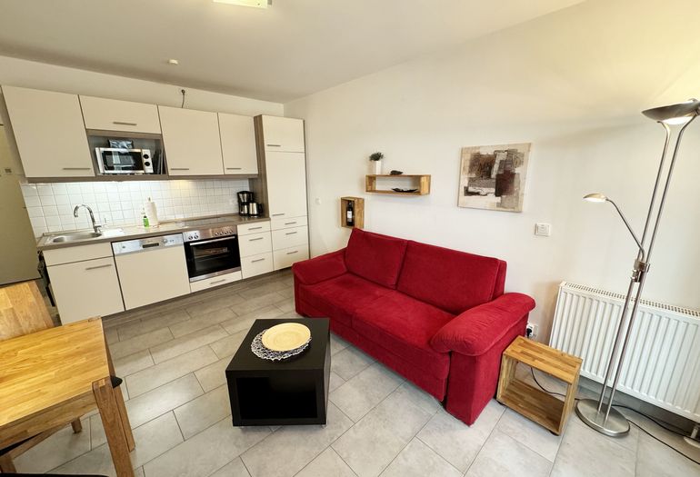 Haus Meeresblick WE A 1.10 kombinierter Wohn- und Essbereich Haus Meeresblick WE A 1.10 kombinierter Wohn- und Essbereich