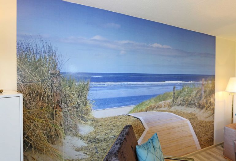 Blick auf die Strandfototapete