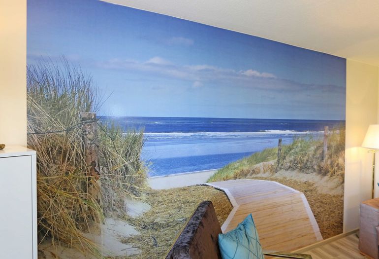 Blick auf die Strandfototapete Blick auf die Strandfototapete