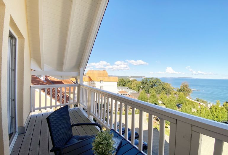Balkon mit Blick auf die Kreidefelsen