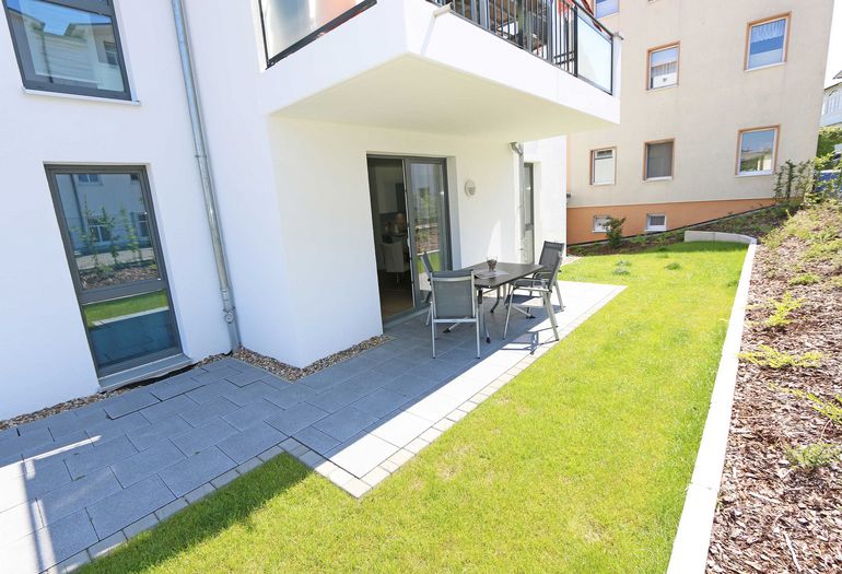 Blick auf die Terrasse