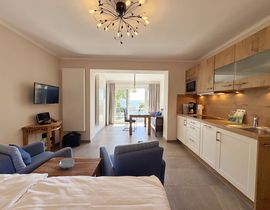 Zollhaus Klein Zicker - Wohnung 02 mit Südterrasse und Meerblick