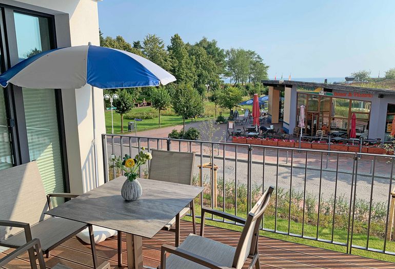 Villa Düne WE 07 Morgensonne mit Balkon