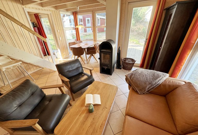 Ferienhaus Sprottenkiste - Couchbereich Ferienhaus Sprottenkiste - Couchbereich