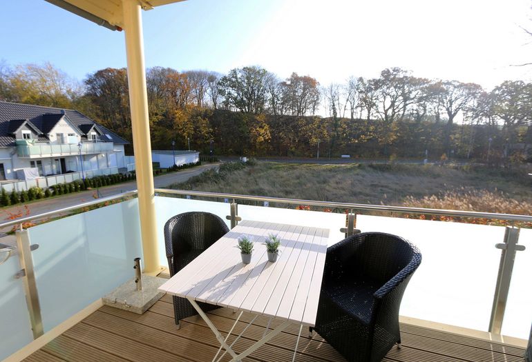 bestuhlter Balkon