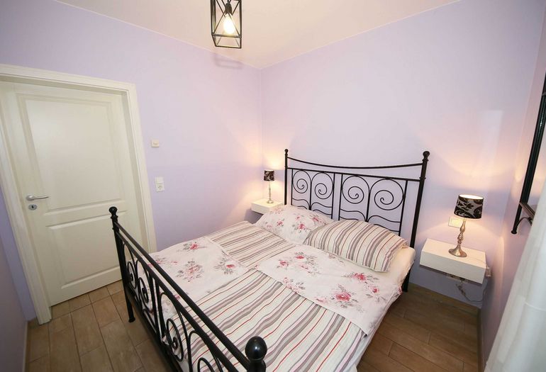 Auch das zweite Schlafzimmer verfügt über ein Doppelbett