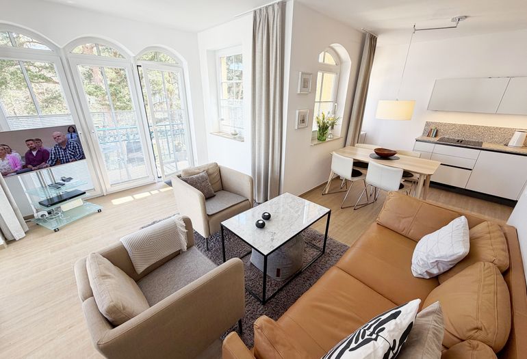 Kurparkresidenz in Baabe WE 15 - Wohnzimmer Kurparkresidenz in Baabe WE 15 - Wohnzimmer