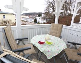 Villa Wilhelmine - Whg. 03 Kreidezimmer mit Südbalkon
