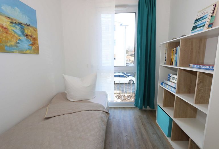 1. Schlafzimmer mit Einzelbett