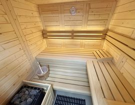 Haus Düne mit Sauna - Doppelhaushälfte Nr. 2 mit Terrasse & Sauna