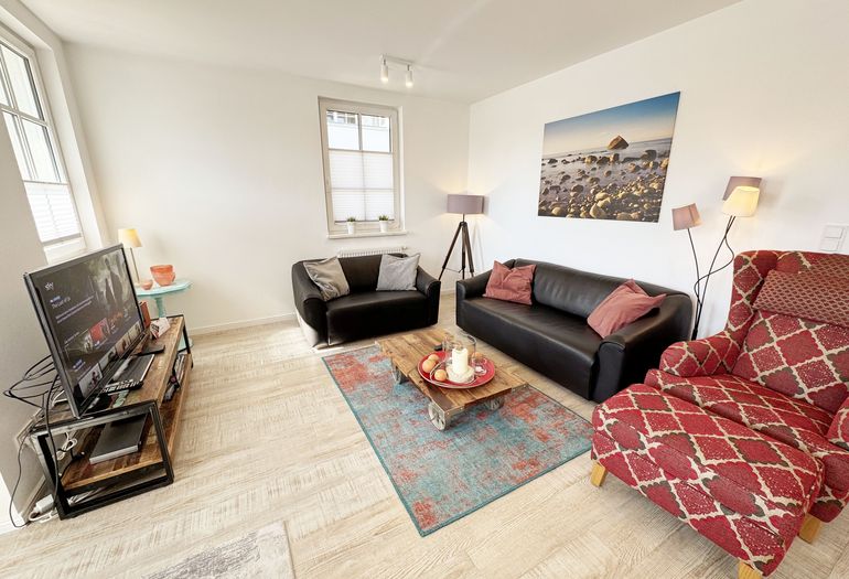 Haus Meeresblick A 2.12 BLU -Wohnzimmer Haus Meeresblick A 2.12 BLU -Wohnzimmer