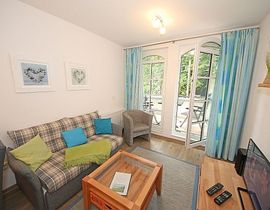 Haus Meeresblick Baabe - A 3.15 Steuerbord mit Balkon