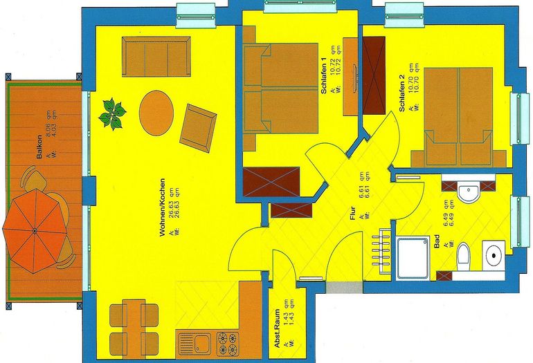 Villa Wilhelmine WE 04 Grundriss Villa Wilhelmine WE 04 Grundriss