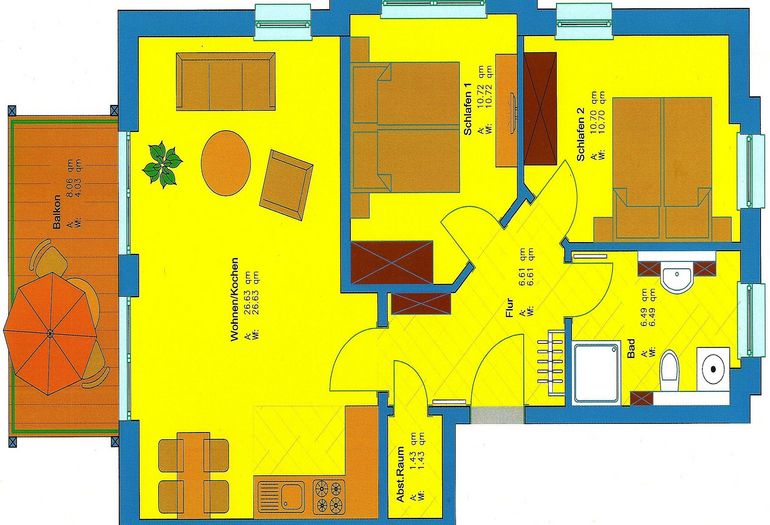 Villa Wilhelmine WE 04 Grundriss Villa Wilhelmine WE 04 Grundriss