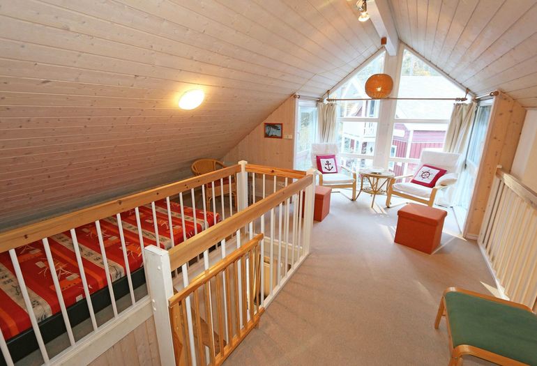 Galerie im oberen Stockwerk