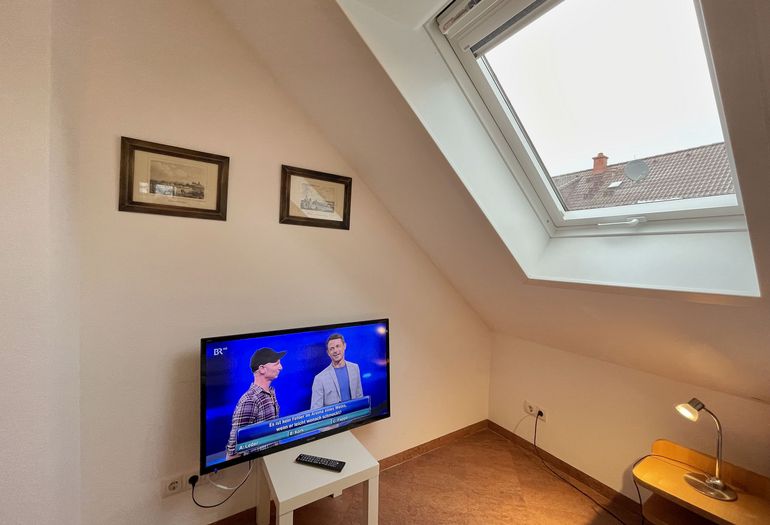 Schlafzimmer mit TV