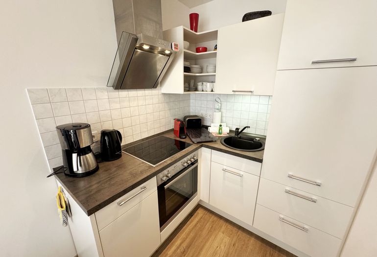 Wohnung Ostseesilber - der Küchenbereich Wohnung Ostseesilber - der Küchenbereich