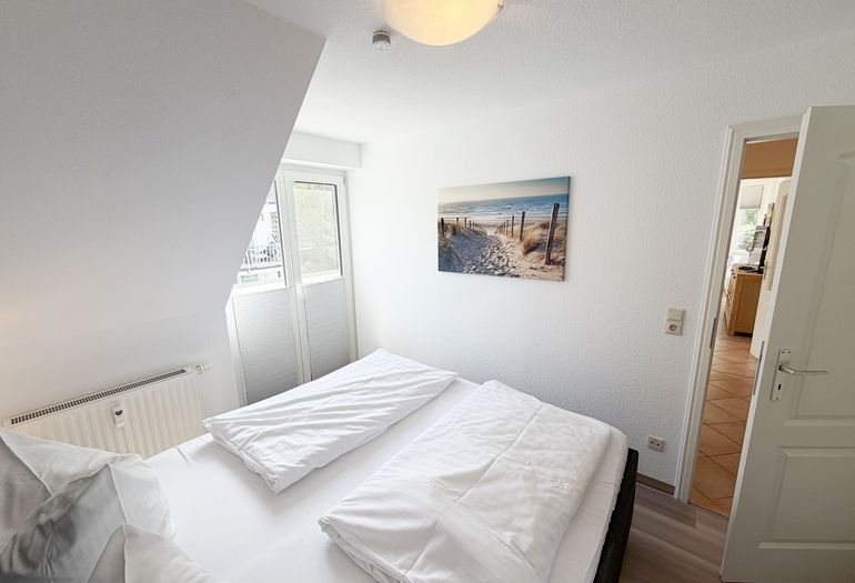 Ferienwohnung Strandmöwe- Schlafzimmer