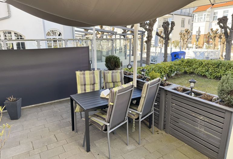 bestuhlte Terrasse