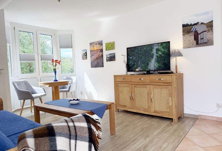 Ferienwohnung Strandmöwe- Wohnzimmer