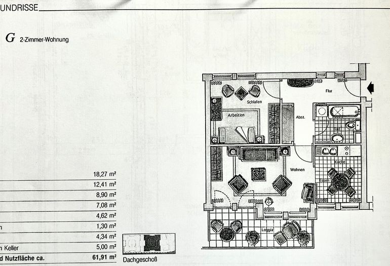 Haus Göhren Whg 523 Deichkieker -Grundriss Haus Göhren Whg 523 Deichkieker -Grundriss