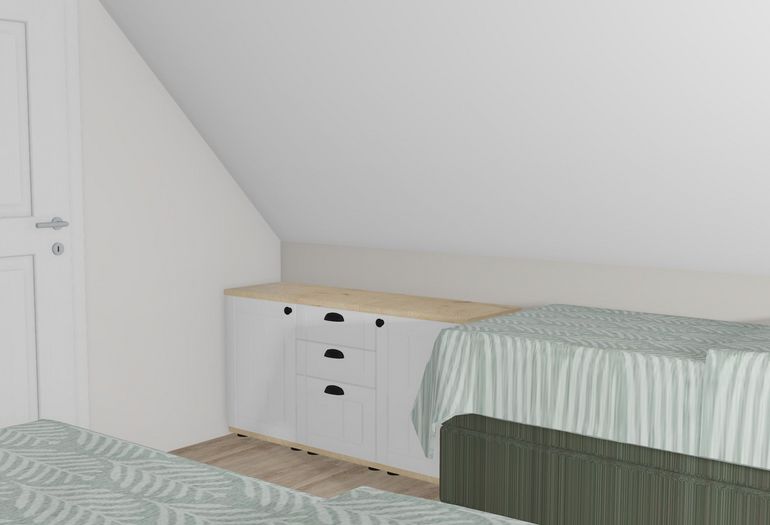 zukünftiges Schlafzimmer im Obergeschoss zukünftiges Schlafzimmer im Obergeschoss