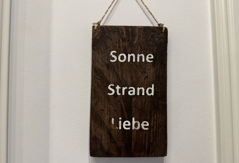 Dekoration Spruch