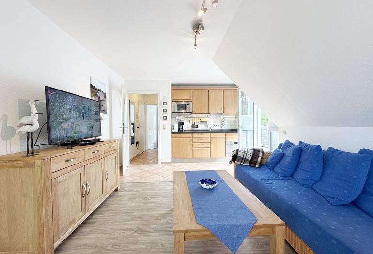 Ferienwohnung Strandmöwe- Wohnzimmer