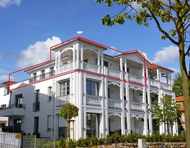 Villa Annika Whg.12 Penthouse Baltica mit Dachterrasse und Südbalkon