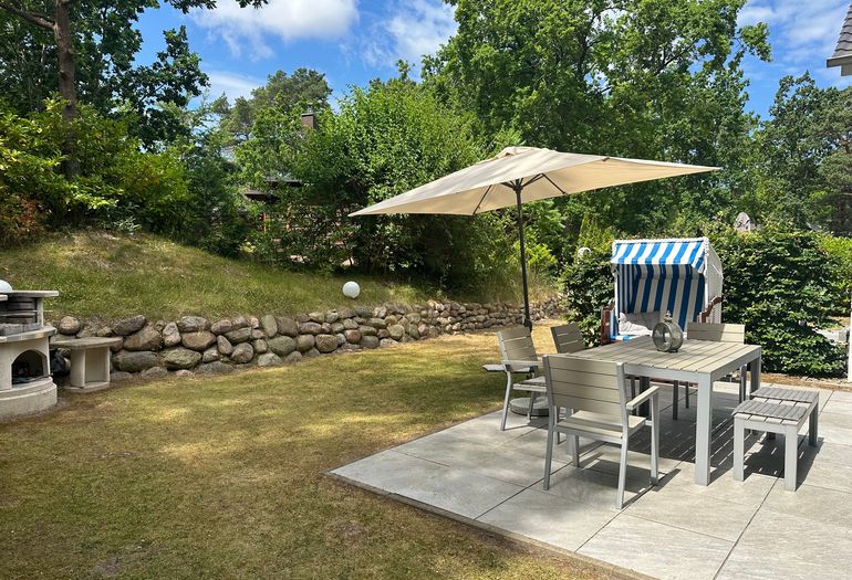 Ferienhaus Blaue Welle - Terrasse